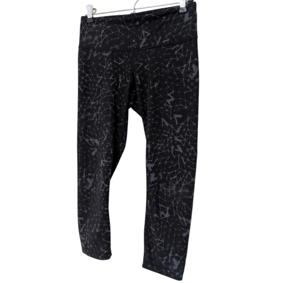 Lululemon Wunder Under Crop II *Full-On Luon Star Crushed Coal Black Women's 6 - Picture 5 of 13